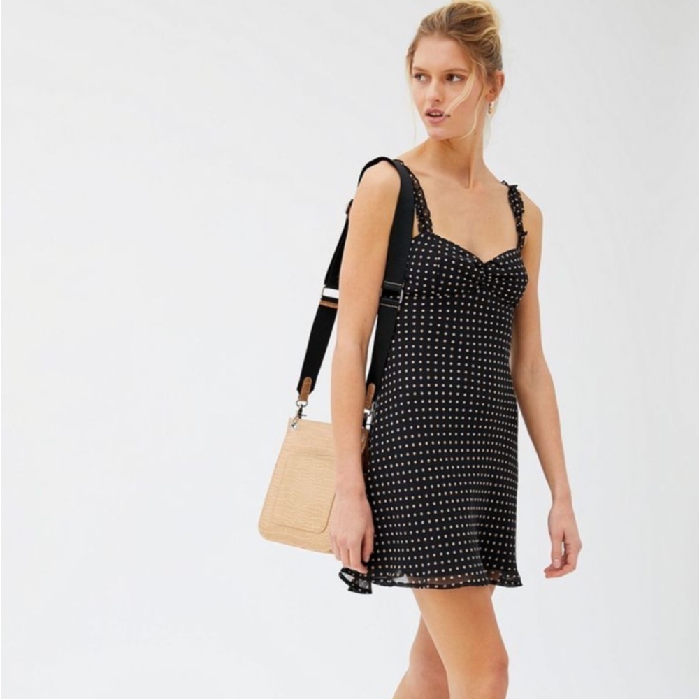 Urban Outfitters Johnson Ruffle Mini Slip Dress - Picture 2 of 7